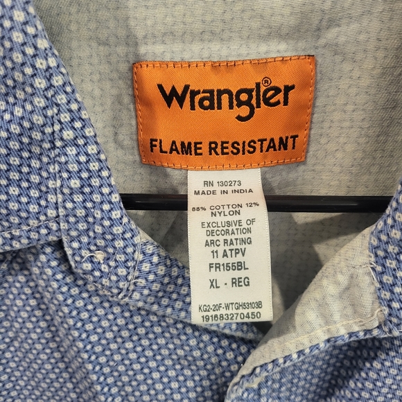 Wrangler FR Shirt XL-REG - Picture 3 of 3